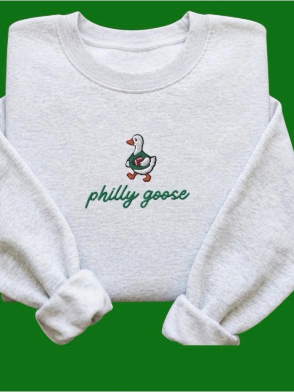 Embroidered Philly Goose Sweatshirt